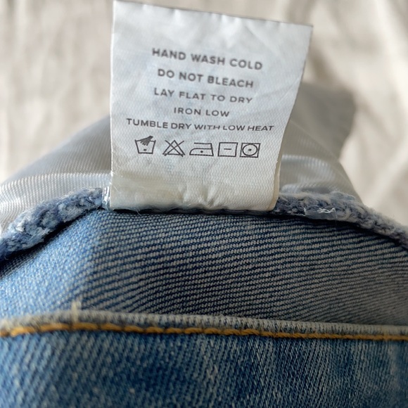 SUPERDOWN ROXANA ASYMMETRIC HEM DENIM SKIRT REVOLVE - Picture 8 of 9